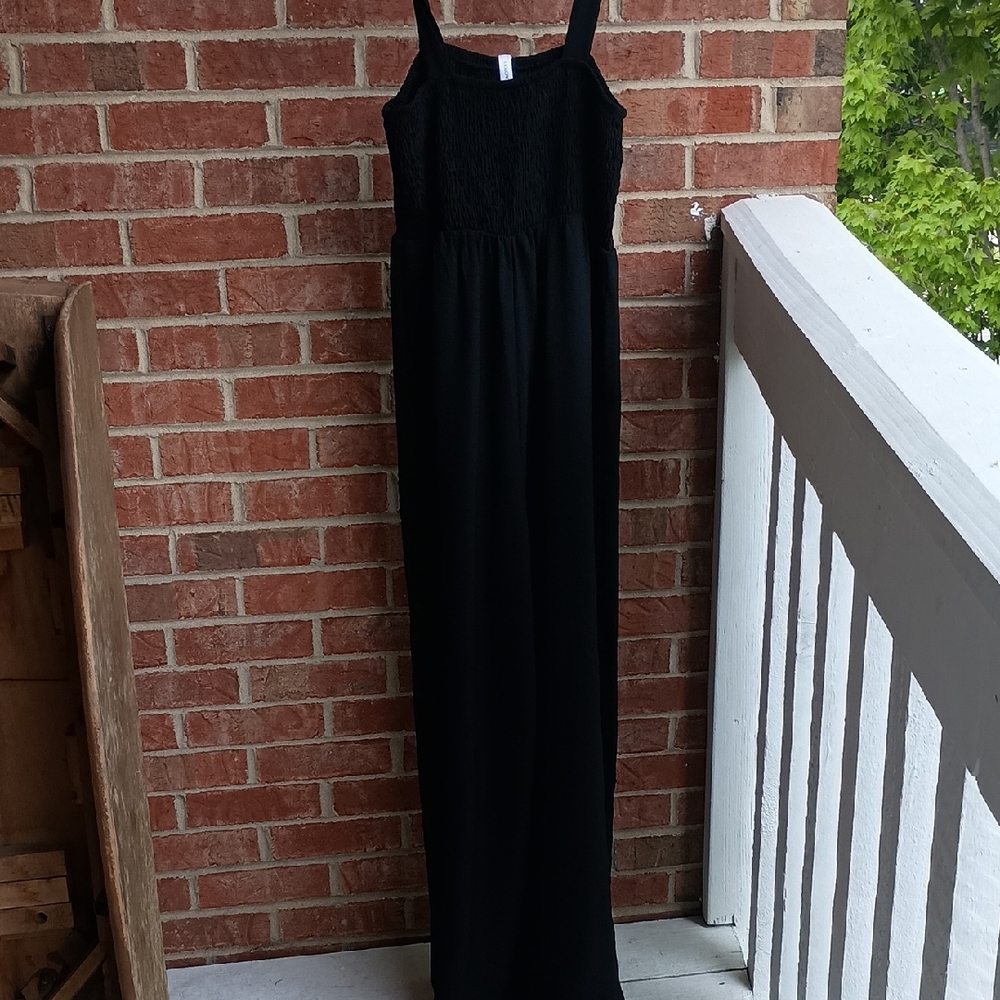 Elegant Black Wide Leg Jumpsuit